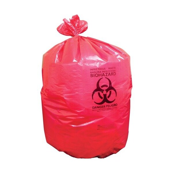 Heritage Bag LINER, CAN, 1.3MIL, 40X46, RED HERA8046PR - main